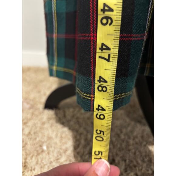 Vintage Hunts Point sz 14 Midi Plaid Dress Pinafore Romper Peasant witchy school - Picture 9 of 10